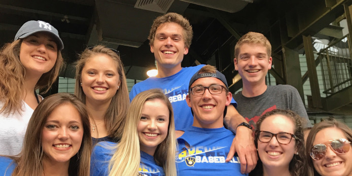 Kohl’s sent the interns to a Brewers game at Miller Park