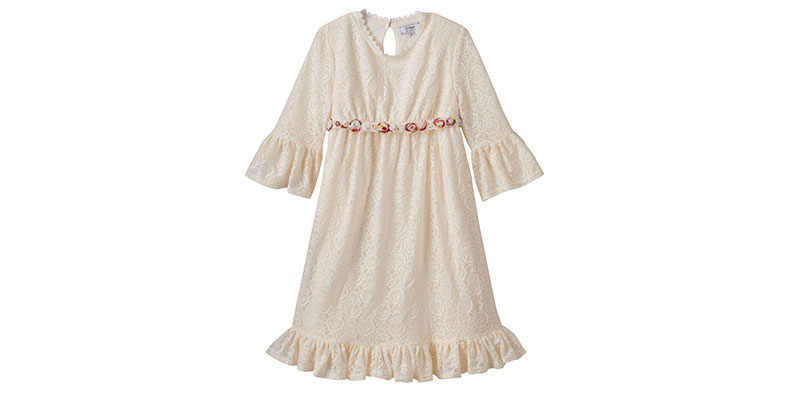 Disney D-Signed Beauty and the Beast lace bell-sleeved babydoll dress