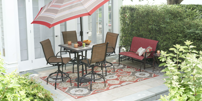 Don't be afraid to add color to your patio.