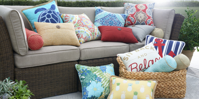 Pillows are a great way to transform your patio without breaking the bank.