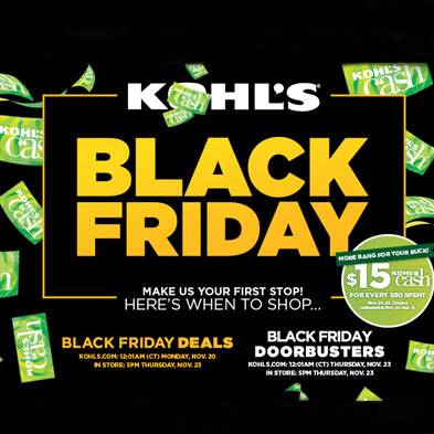 Kohl's Black Friday  Kohls black friday, Black friday ads, Black friday
